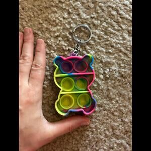 Kids adult relax keychain pop push toy